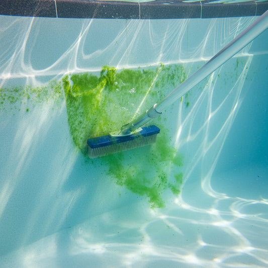 10" ALGAE BRUSH METAL BACK