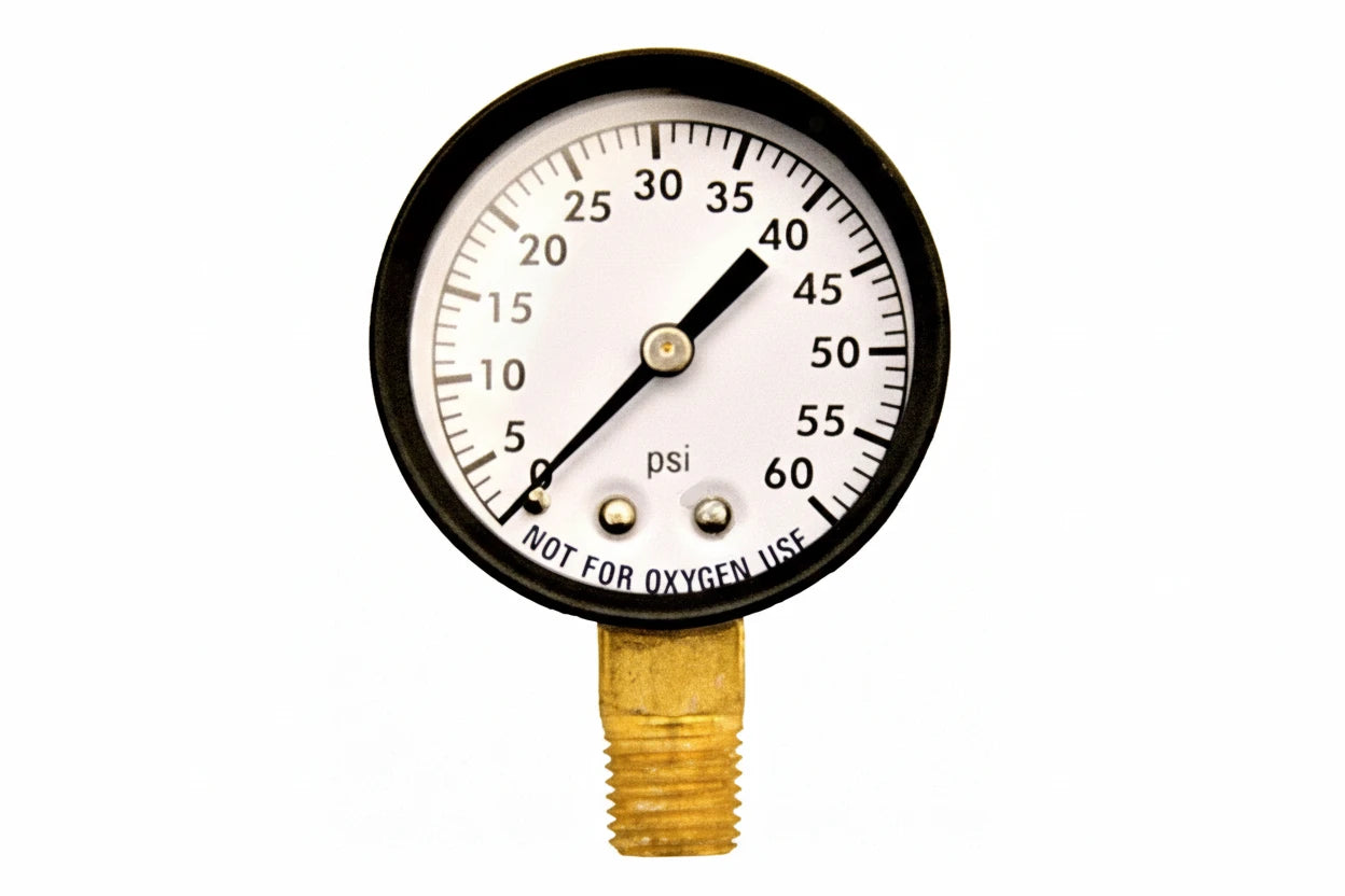 PRESSURE GAUGE STEEL BTM. MOUNT